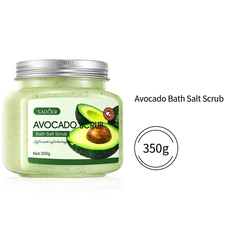 Fruchtiges Badesalz Peeling 350g – Körperpeeling mit Shea Butter, Mango & Blaubeere | Sanfte Hautpflege & Exfoliation