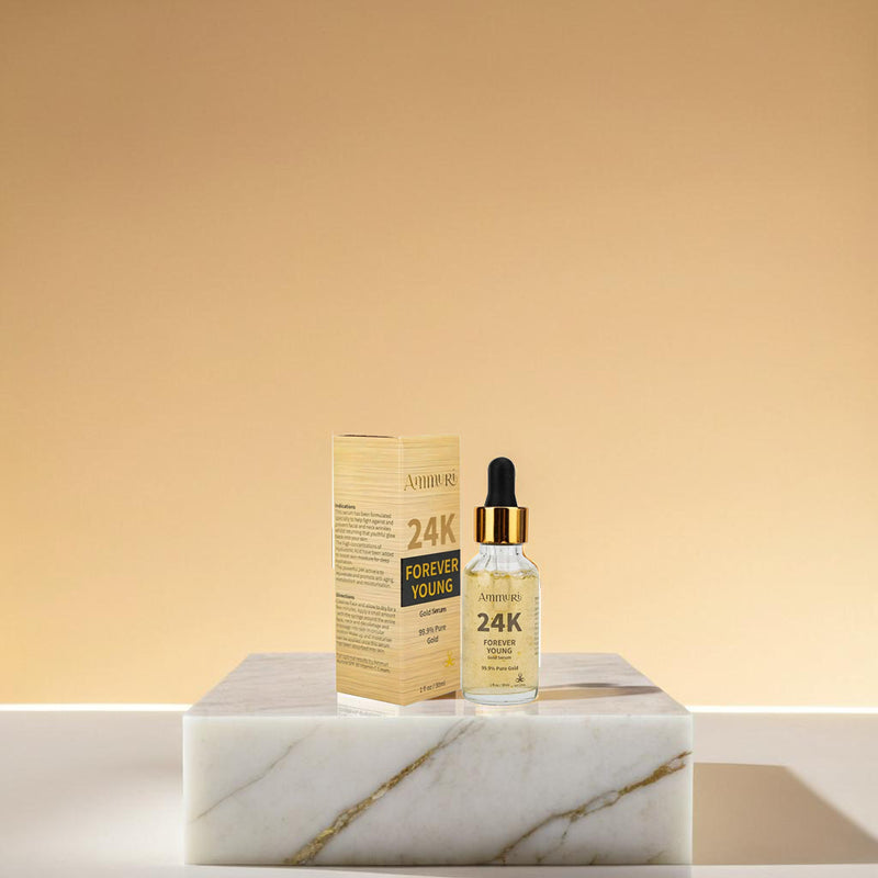 Ammuri 24K Gold Face Serum – Luxus Anti-Aging Pflege mit strahlendem Glow (30 ml)