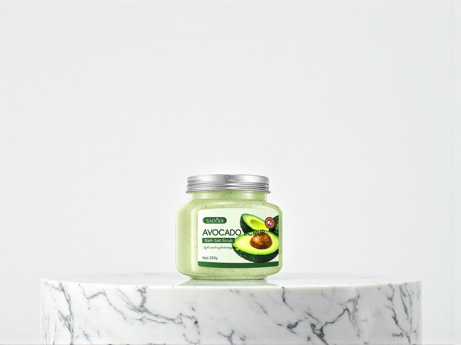 Fruchtiges Badesalz Peeling 350g – Körperpeeling mit Shea Butter, Mango & Blaubeere | Sanfte Hautpflege & Exfoliation