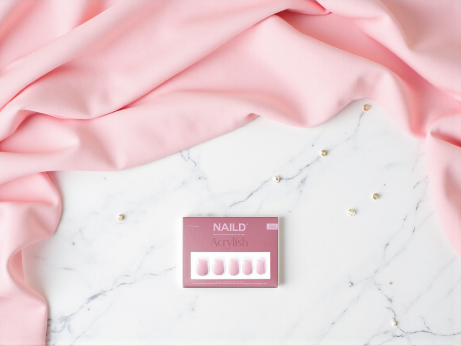 NAILD – Blush Short S Square Softgel Press-On Nails | Zartrosa, stilvoll & natürlich elegant