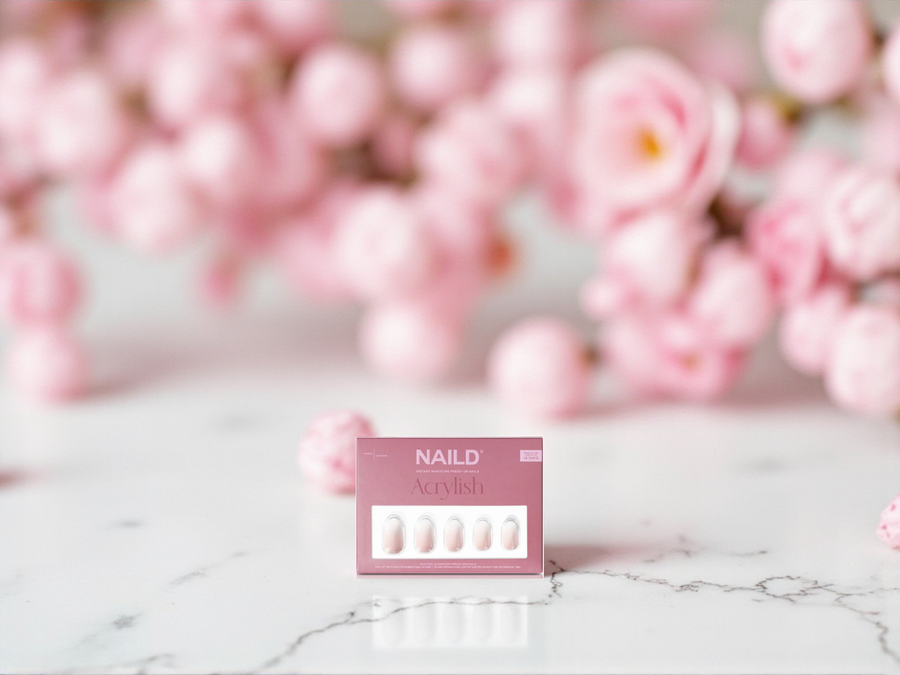 NAILD – Milkshake Round Softgel Press-On Nails | Sanftes Nude-Rosa, zeitlos & elegant