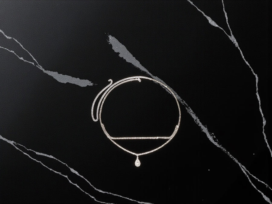Mehrreihige Strass-Taillenkette – Body Chain in Gold oder Silber, verstellbar
