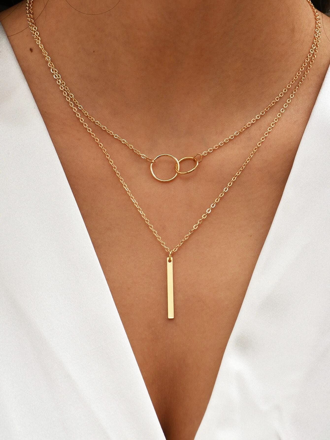 "Fashion Bar Rod Ring Necklace"-Kette Beauty Visions