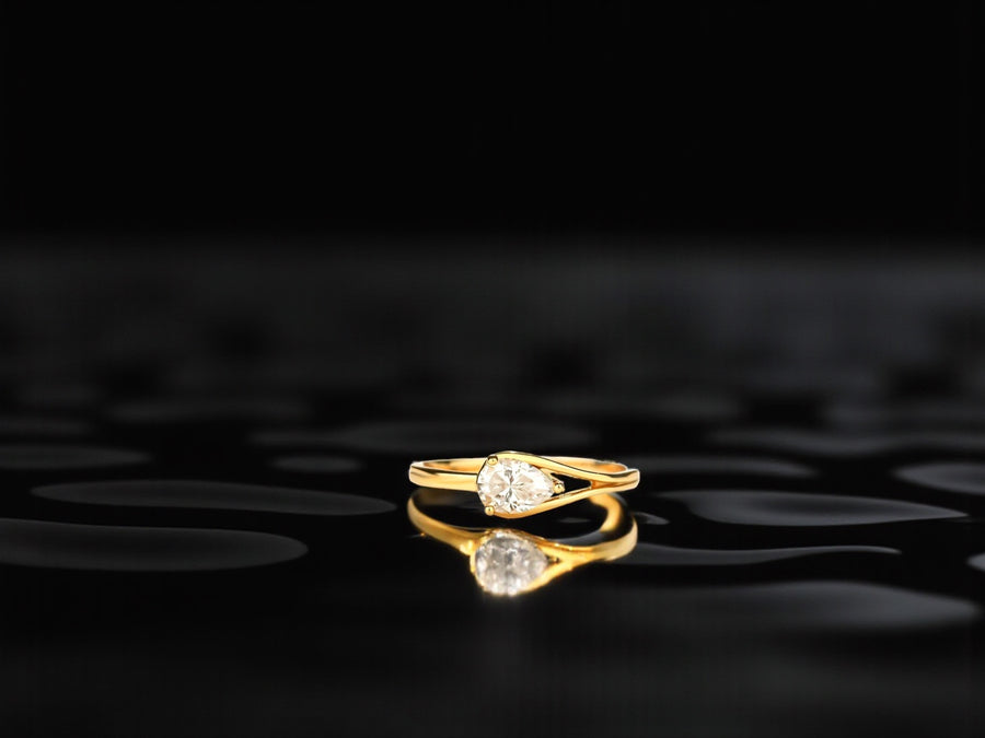 Zirkonia Retro Open Ring Frauen