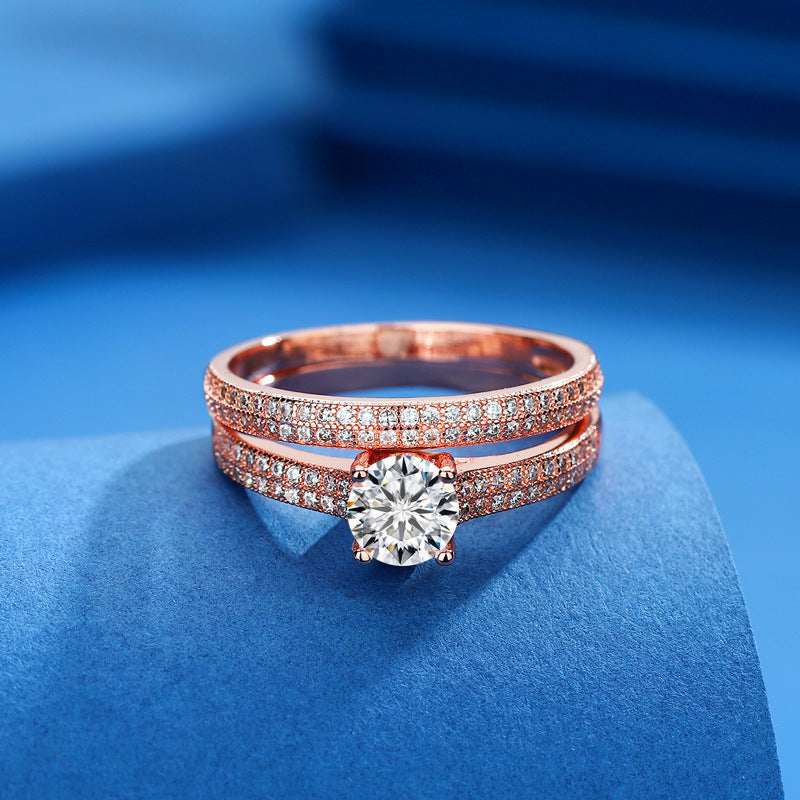 European-American fashion ring set for women