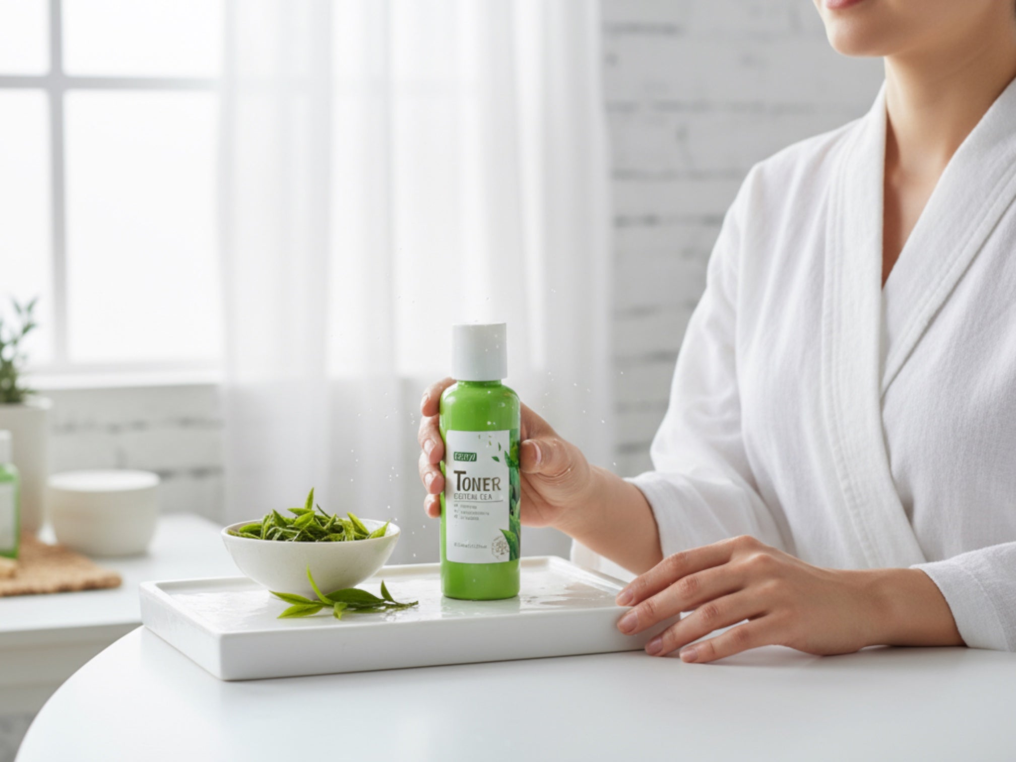 Green Tea Toner 100ml – Feuchtigkeitsspendendes Gesichtswasser mit Grüntee-Extrakt | Beruhigt & Klärt die Haut
