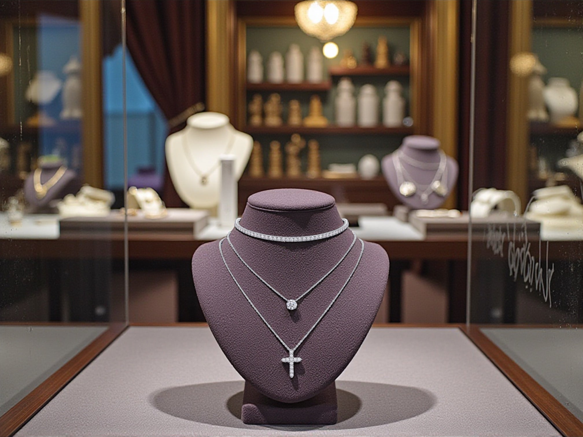 Embedded With Top-quality Moissanite, This Luxurious And Fashionable Minimalist Jewelry Set Includes A Necklace Pendant, A Collar Chain, And S925 Silver Electroplated With Platinum.