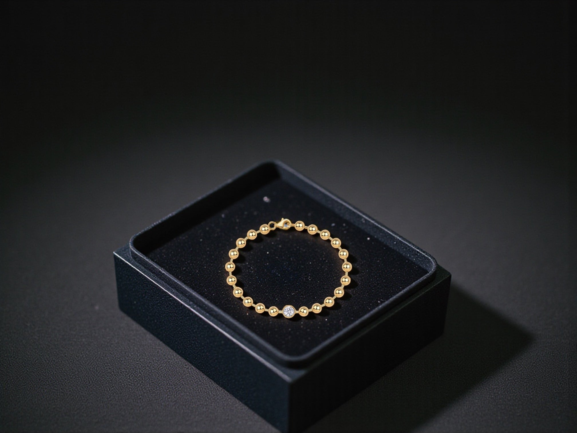 1-carat Luxury And Fashionable Light Luxury Trend Jewelry Silver Bracelet Set With Top-quality Moissanite, S925 Silver Electroplated With Gold