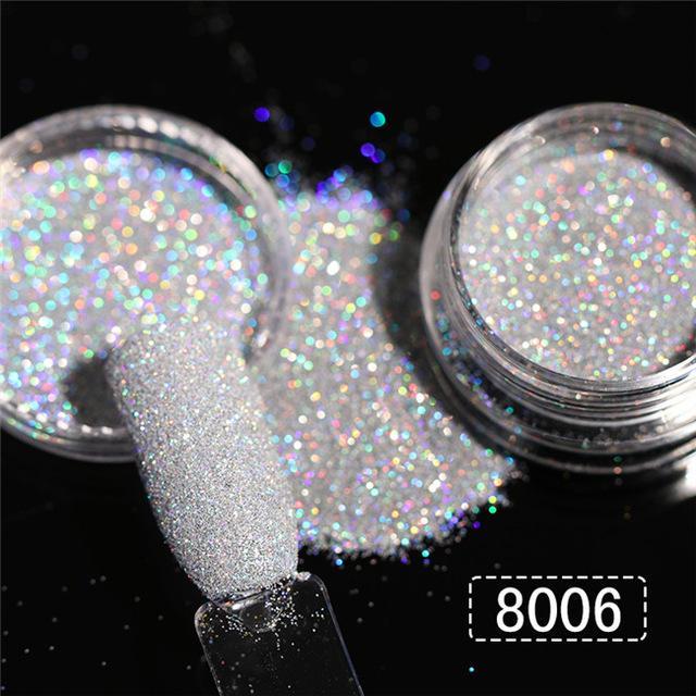 Paillettes holographiques pour ongles (différentes couleurs)