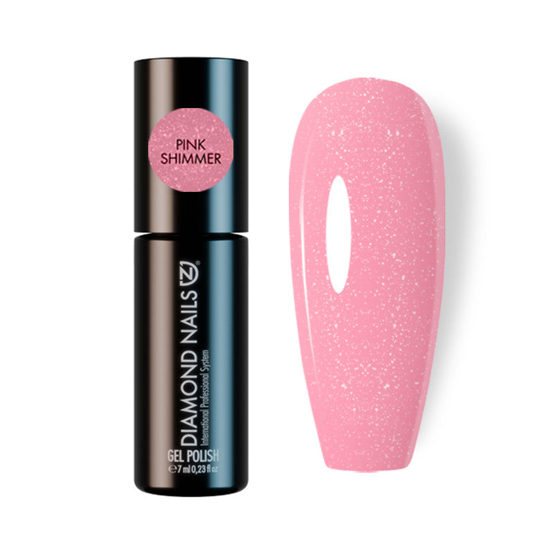 Gel Polish Base - Rubber Base - Pink Shimmer 7ml-0