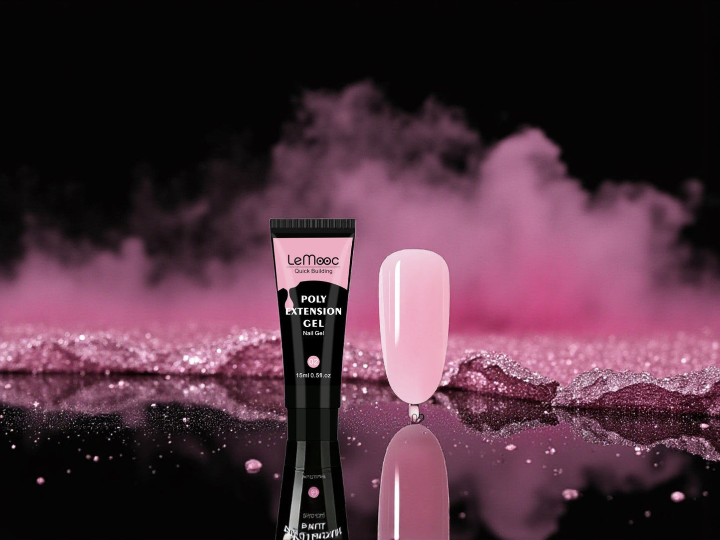 LeMooc Poly Extension Gel – hochwertiges Professionelles UV/LED Gel Bauty Visions