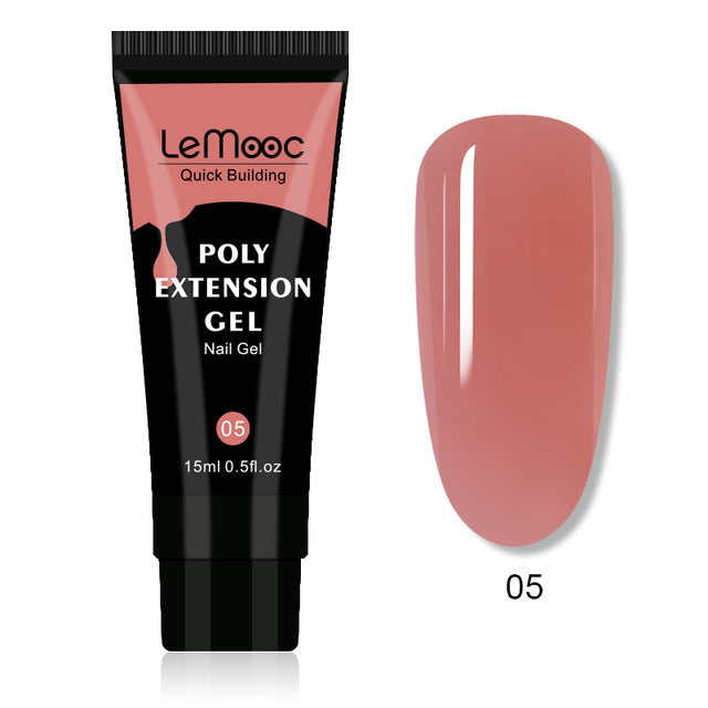 LeMooc Poly Extension Gel – hochwertiges Professionelles UV/LED Gel Bauty Visions