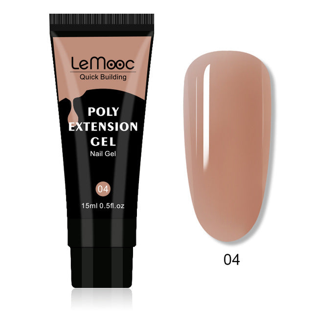 LeMooc Poly Extension Gel – hochwertiges Professionelles UV/LED Gel Bauty Visions