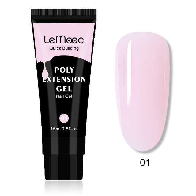 LeMooc Poly Extension Gel – hochwertiges Professionelles UV/LED Gel Bauty Visions