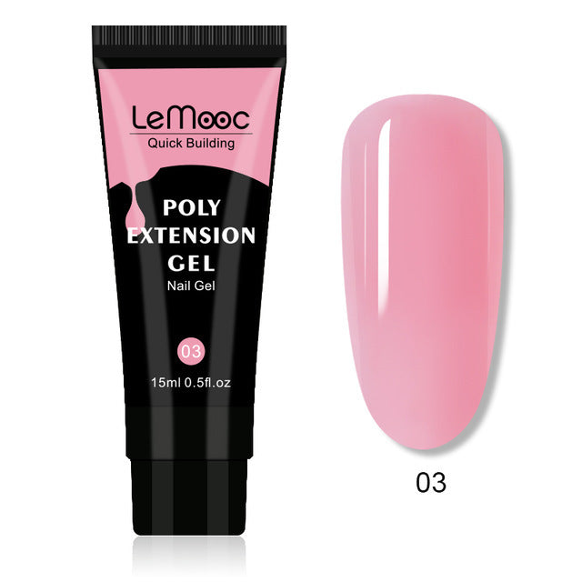 LeMooc Poly Extension Gel – hochwertiges Professionelles UV/LED Gel Bauty Visions