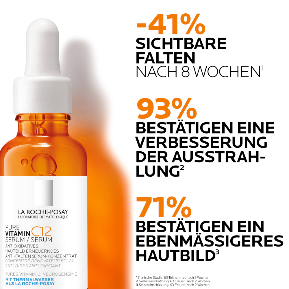 La Roche Posay Pure Vitamin C12 Serum – Anti-Wrinkle Serum with Vitamin C &amp; Salicylic Acid (30 ml Pipette Bottle)