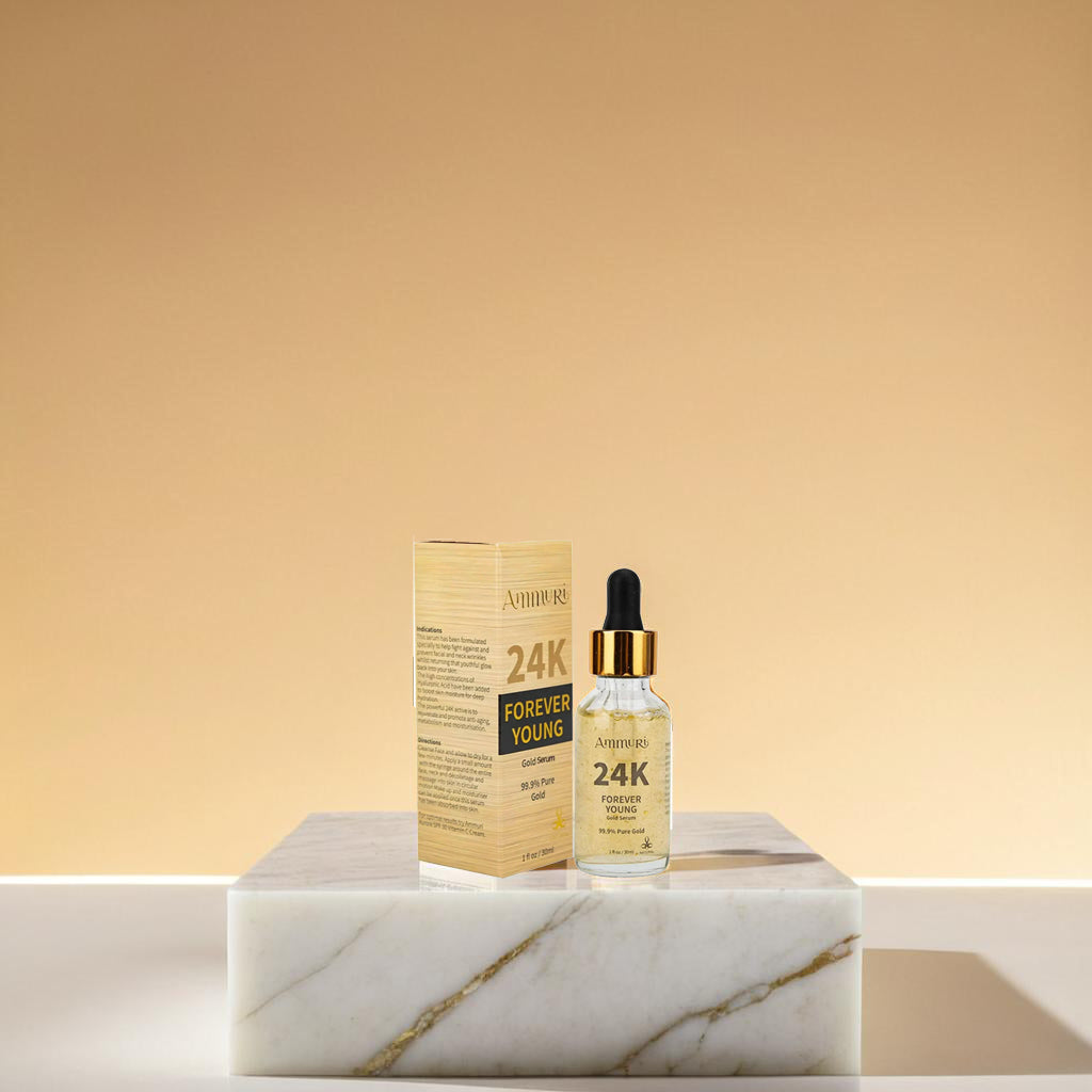 Sérum visage Ammuri 24K Gold – Soin anti-âge de luxe à l'éclat radieux (30 ml)