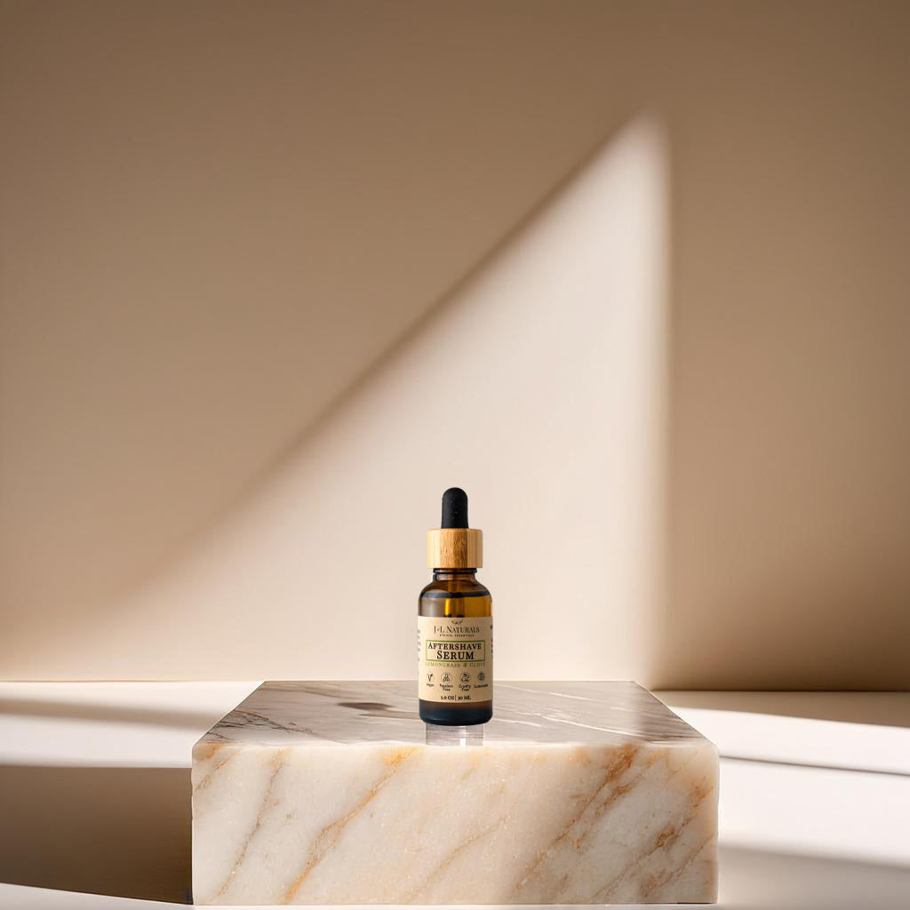 Premium Aftershave Serum – Natürliche Pflege gegen Rasurbrand & Hautirritationen