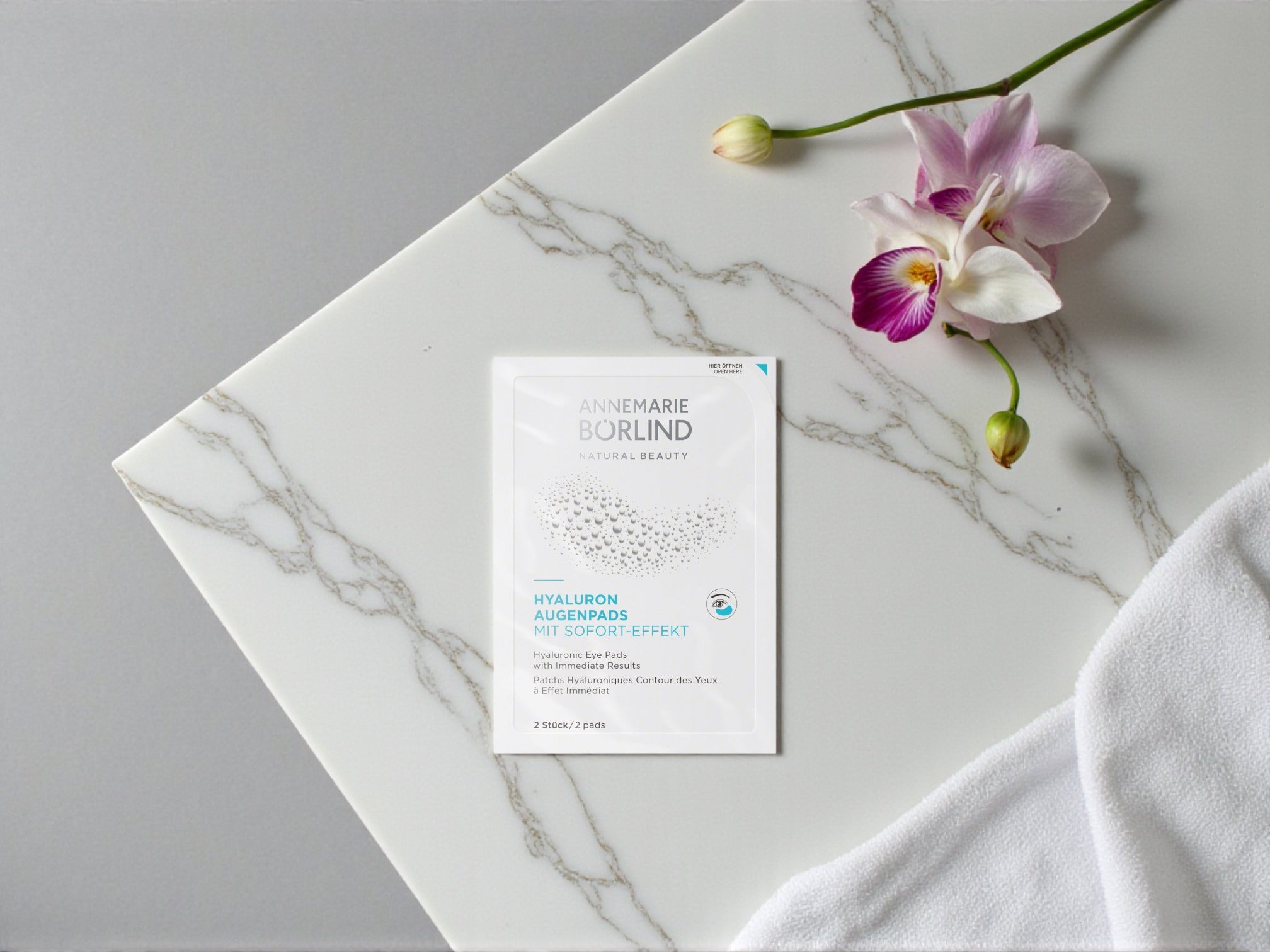 Annemarie Börlind Hyaluron Augenpads mit Sofort-Effekt 6x2stk