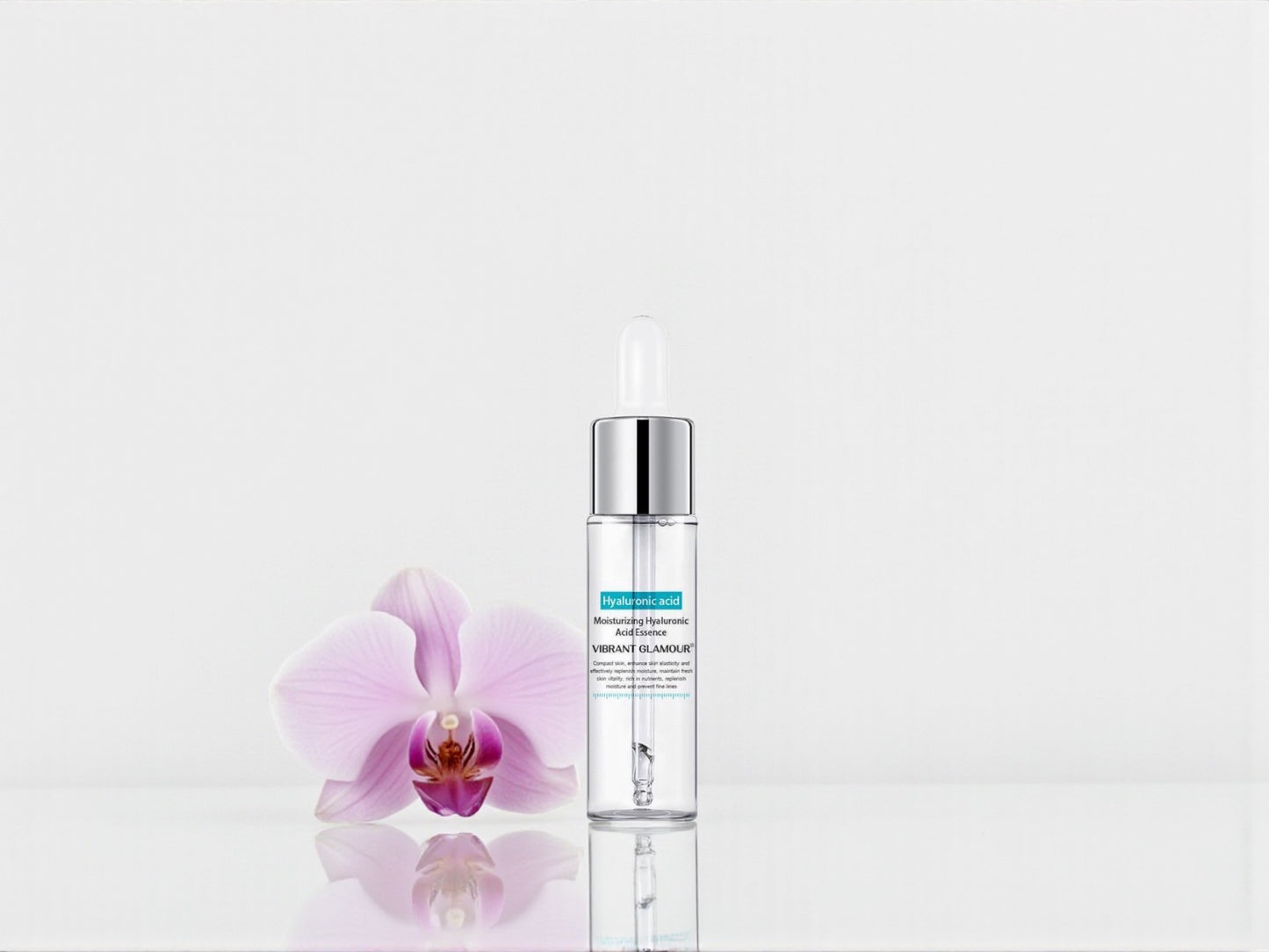Sérum visage à l'acide hyaluronique – Soin anti-âge contre les rides, les pores dilatés et la peau sèche – Effet hydratant et raffermissant (15 ml)