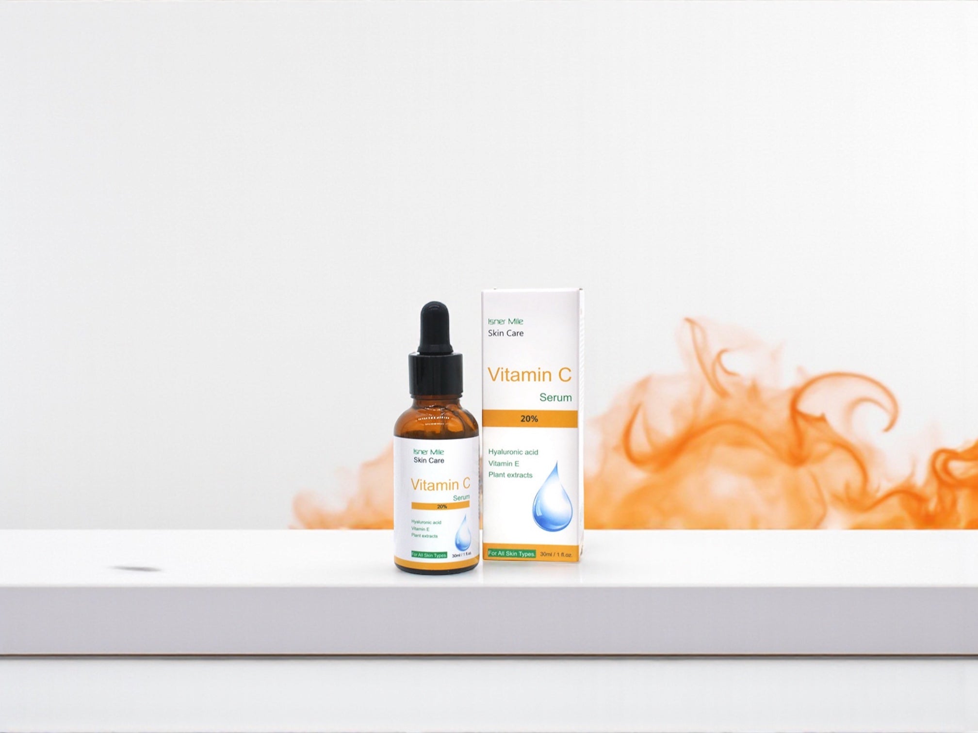 Vitamin C Gesichtsserum – Hautpflege gegen Pigmentflecken, unebenen Hautton & Hautalterung, spendet Feuchtigkeit & strafft (30ml)