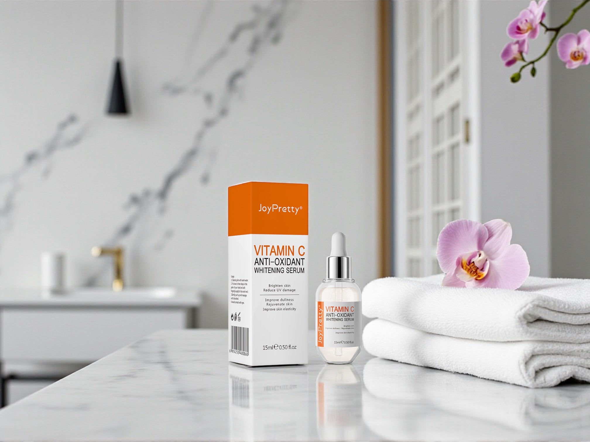 Vitamin C Serum 15ml – Feuchtigkeitsspendendes Anti-Aging Gesichtsserum | Gegen Pigmentflecken & für strahlende Haut