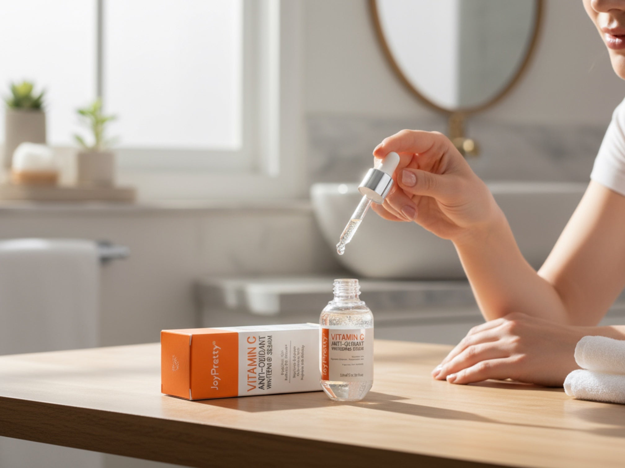 Vitamin C Serum 15ml – Feuchtigkeitsspendendes Anti-Aging Gesichtsserum | Gegen Pigmentflecken & für strahlende Haut