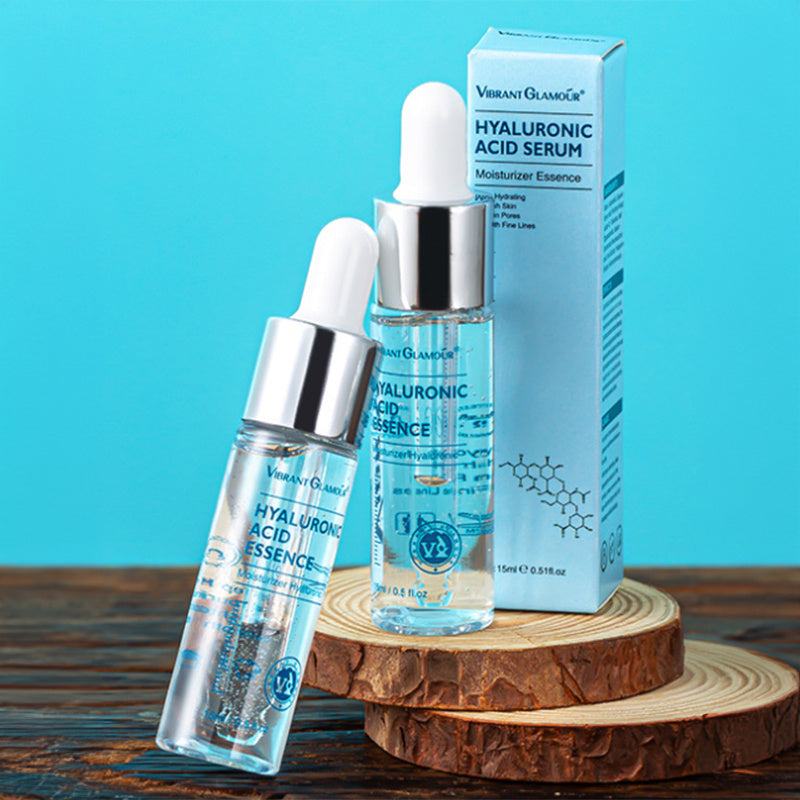 Sérum visage à l'acide hyaluronique – Soin anti-âge contre les rides, les pores dilatés et la peau sèche – Effet hydratant et raffermissant (15 ml)