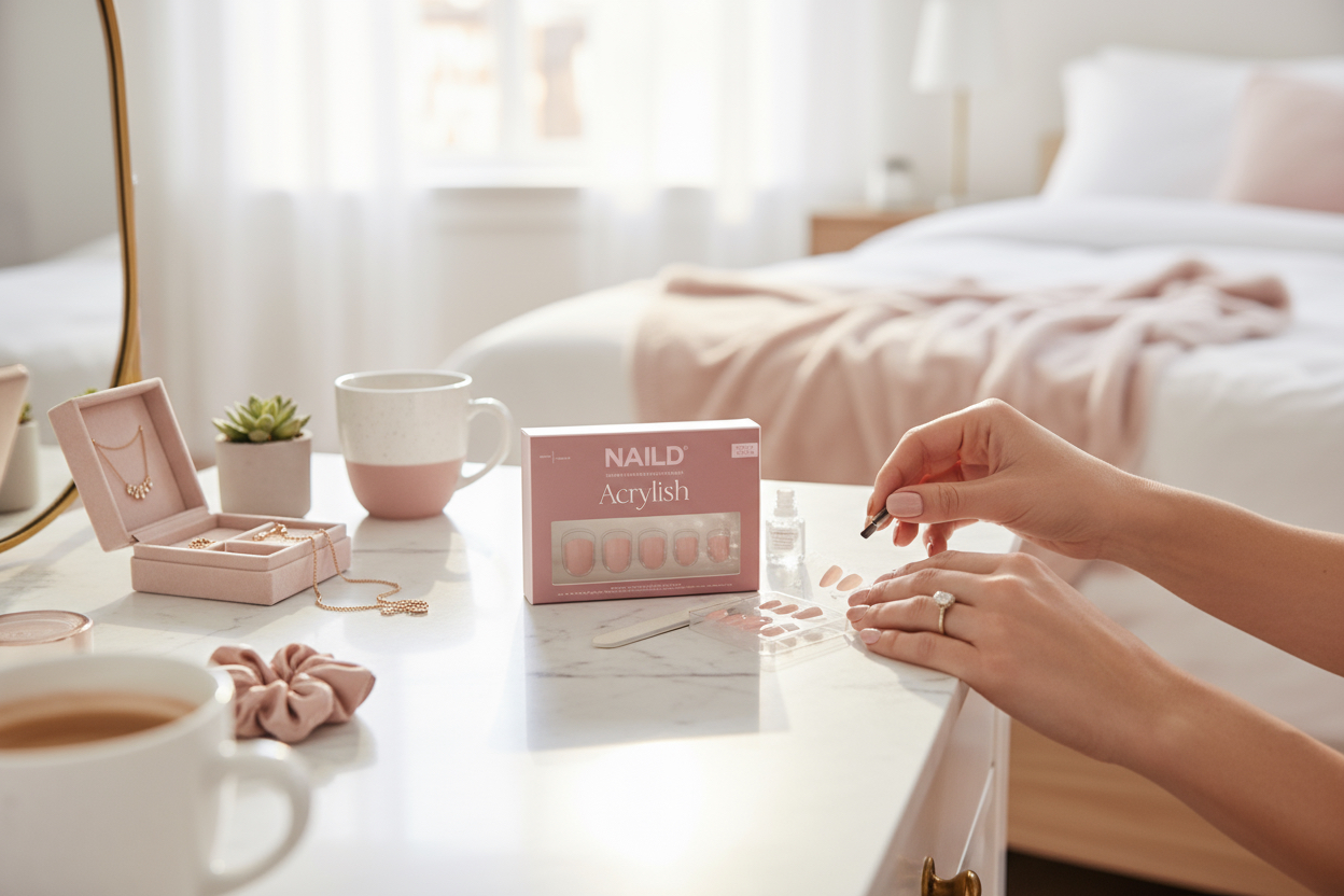 NAILD – French White Short XS Softgel Press-On Nails