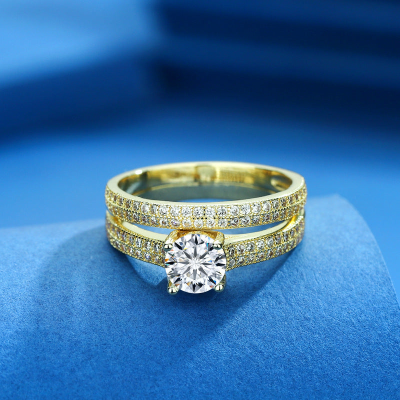 European-American fashion ring set for women