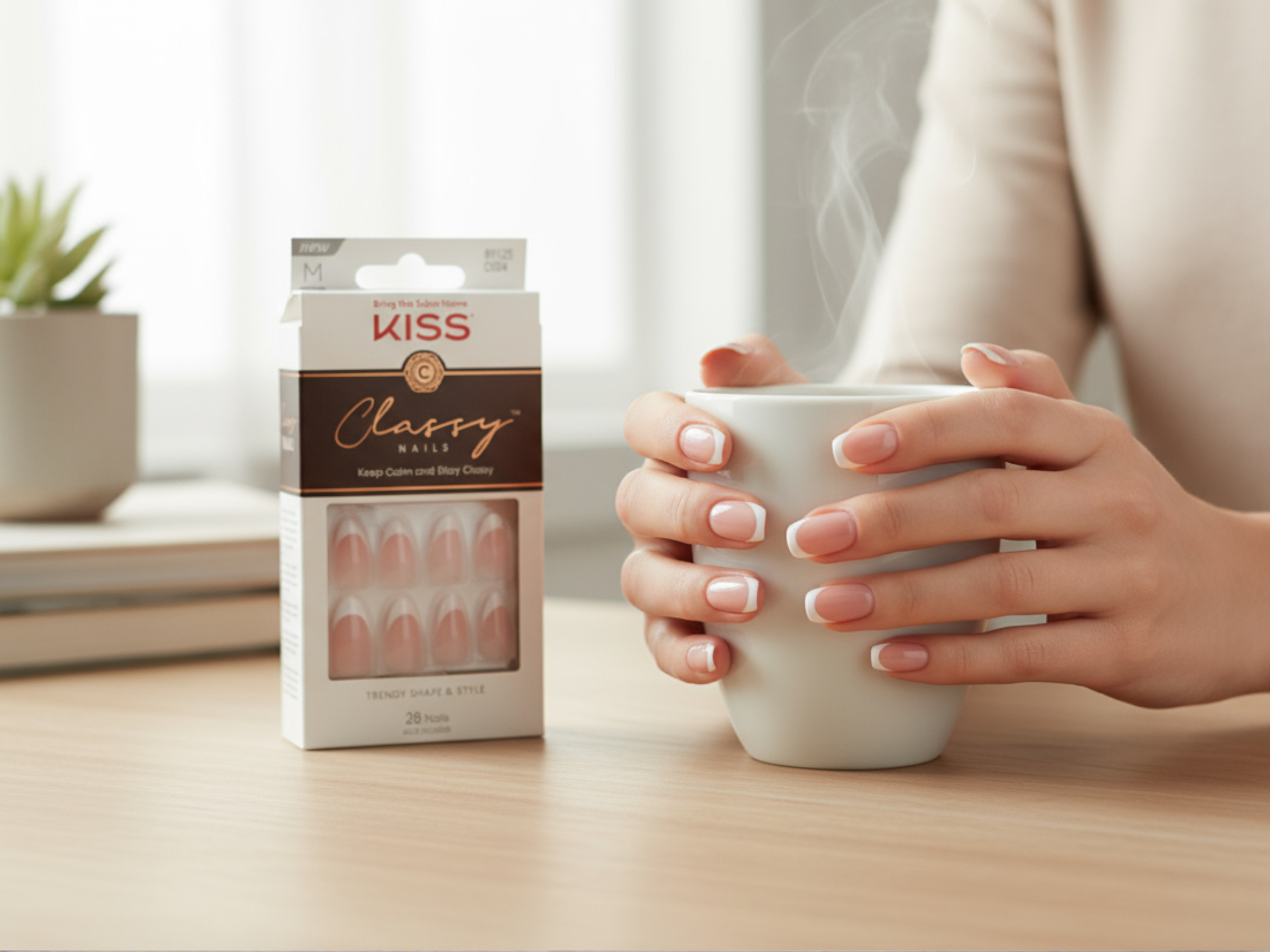 KISS Classy Nails „Dashing“ – Press-On Nägel (28 Stück)