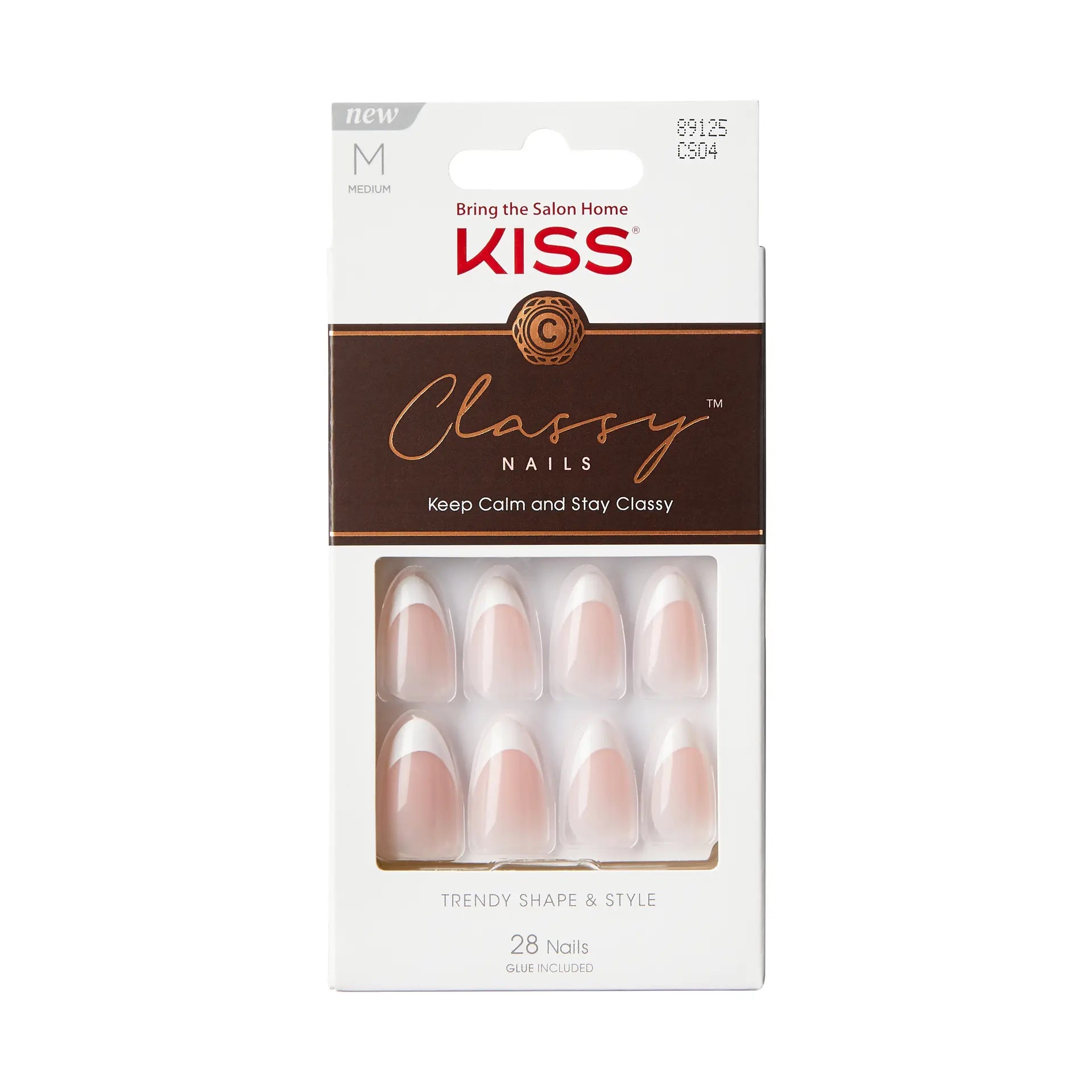 KISS Classy Nails „Dashing“ – Press-On Nägel (28 Stück)