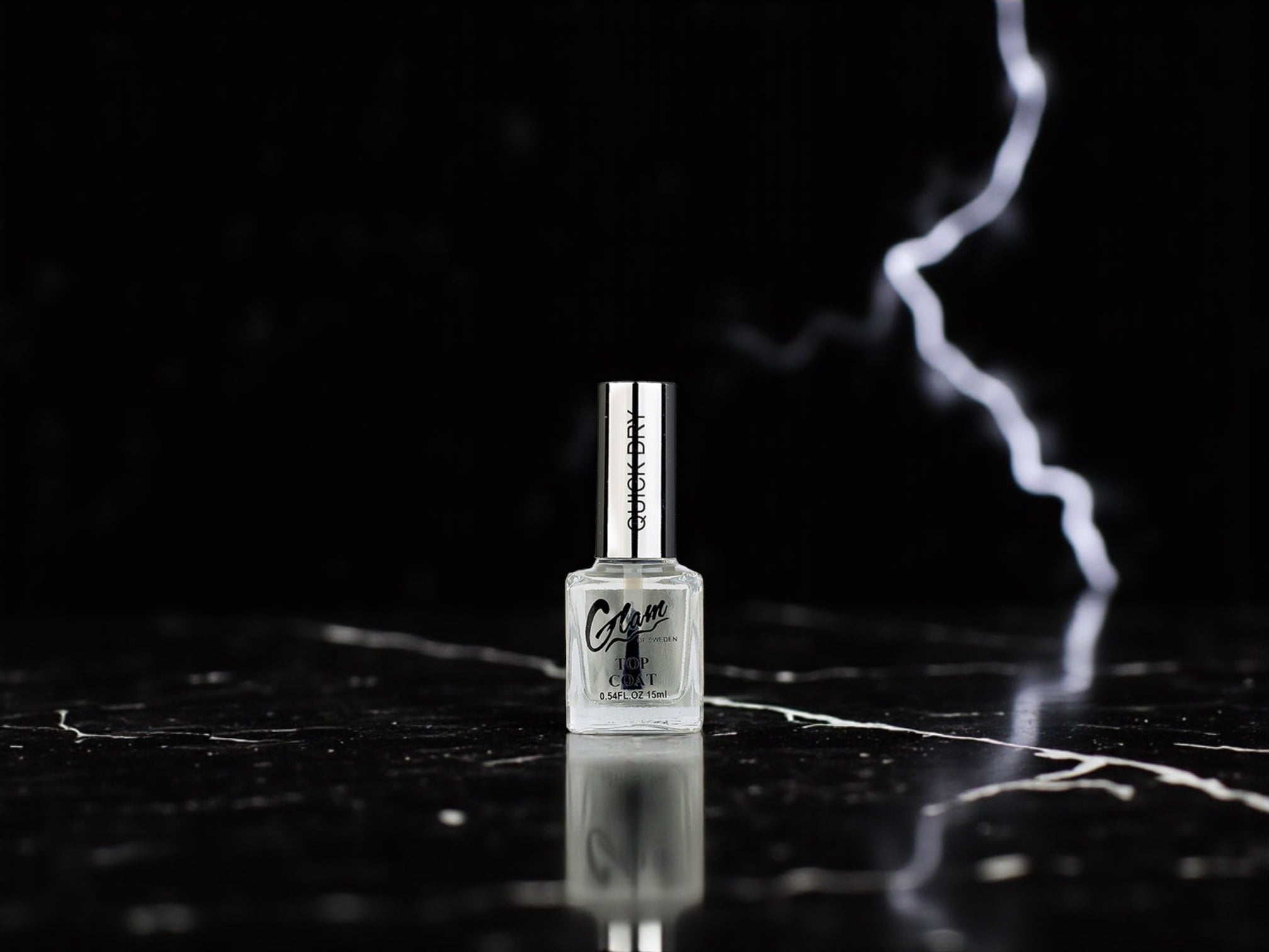 Glam of Sweden Top Coat Nail Polish 15 ml – High shine &amp; long-lasting protection