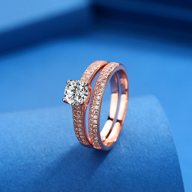 European-American fashion ring set for women