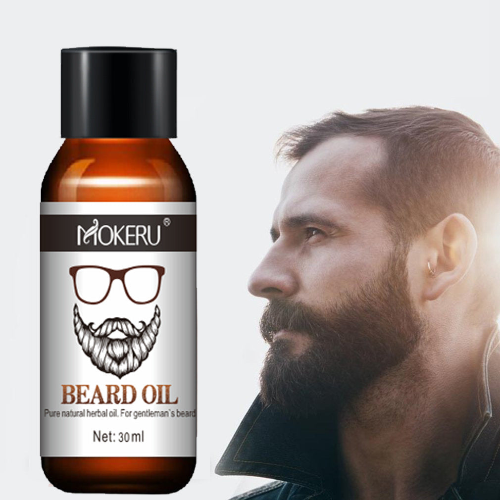 Organic Beard Growth Oil – Natürliches Bartöl mit Argan- & Jojobaöl für Bartwachstum & Pflege (30ml)