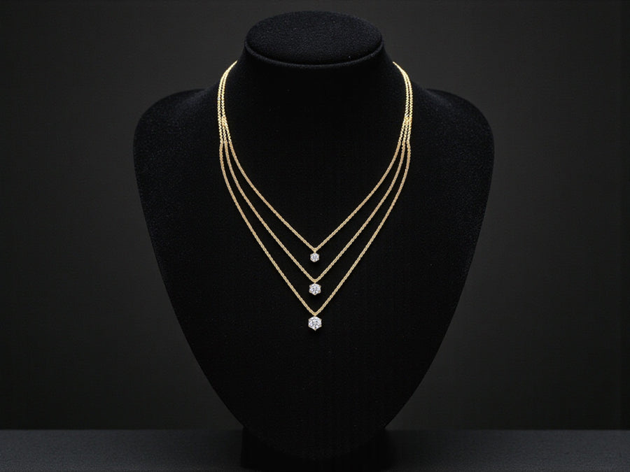 2-carat Luxury Fashion Minimalist Trend Jewelry Silver Pendant Necklace With Top-quality Moissanite, S925 Silver Electroplated With Gold
