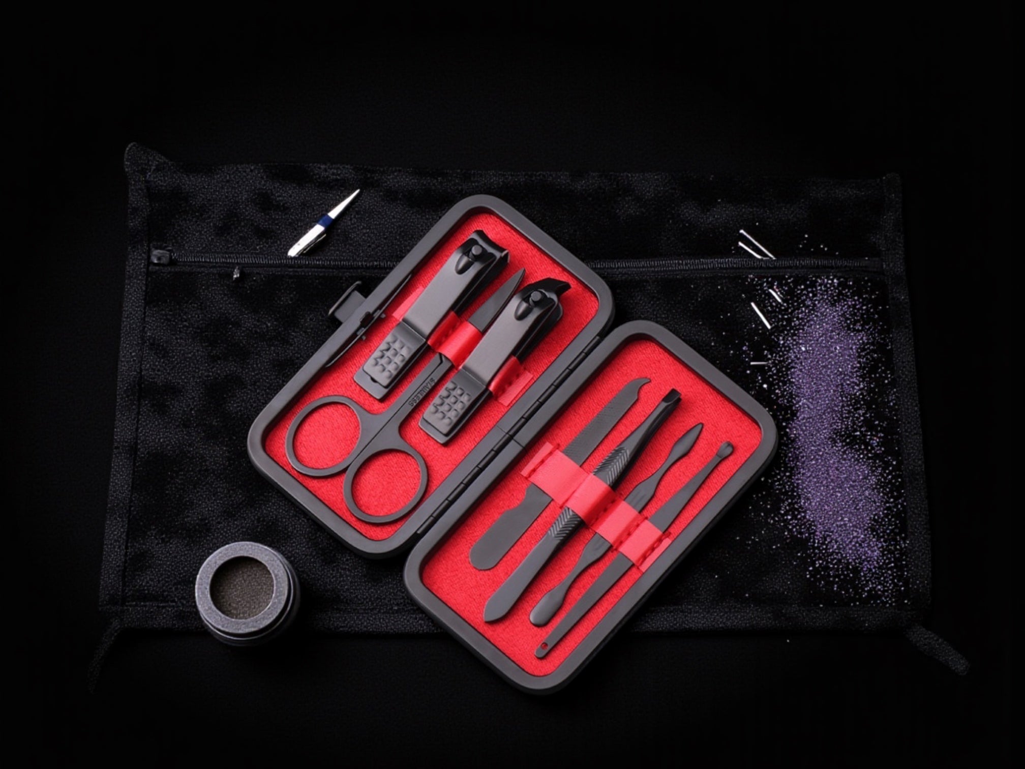 Ensemble manucure et sourcils 7 pièces
