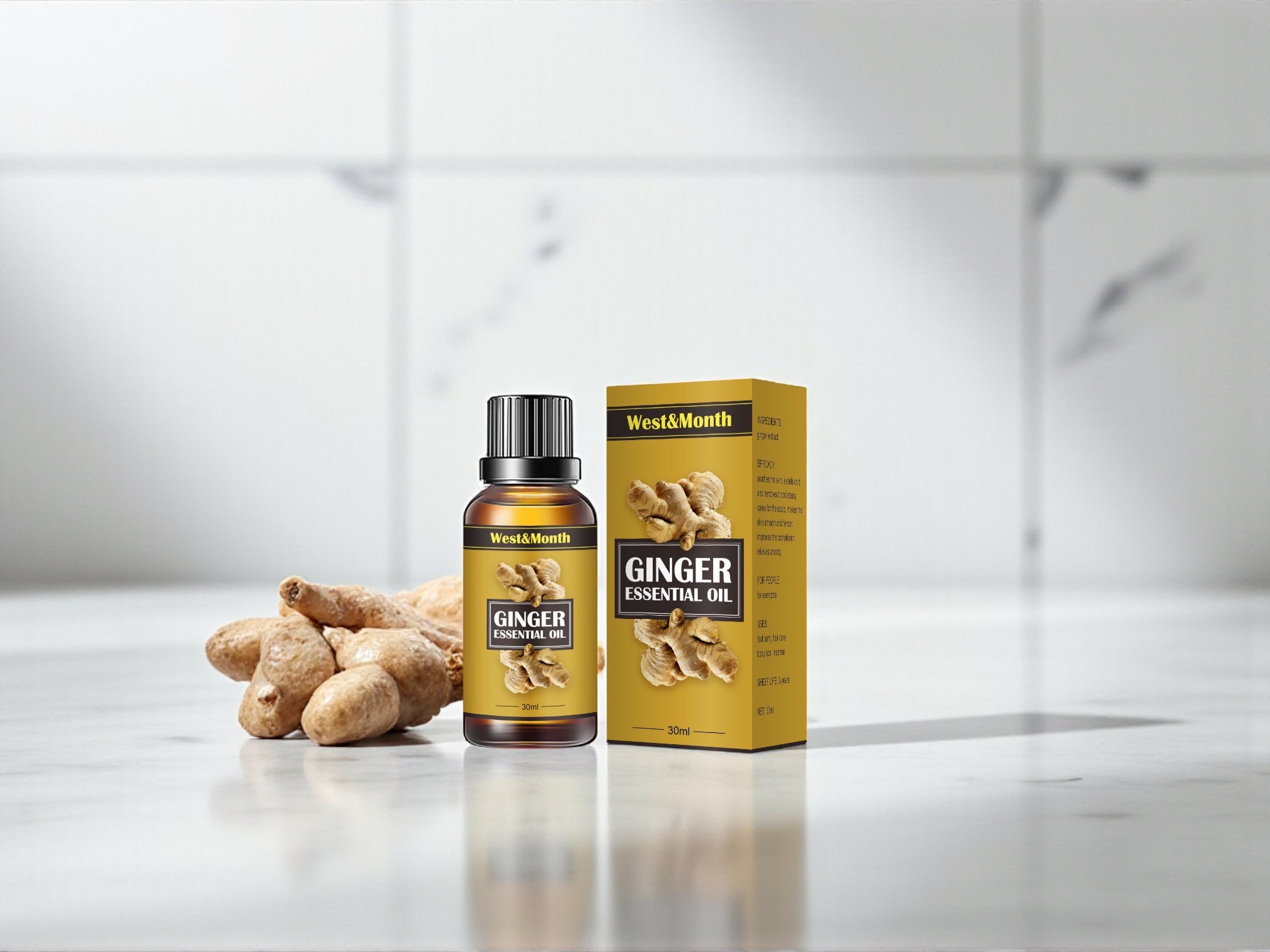 Moisturizing Slimming Body Oil mit Ingwer-Extrakt – Hautstraffendes Körperöl 30 ml