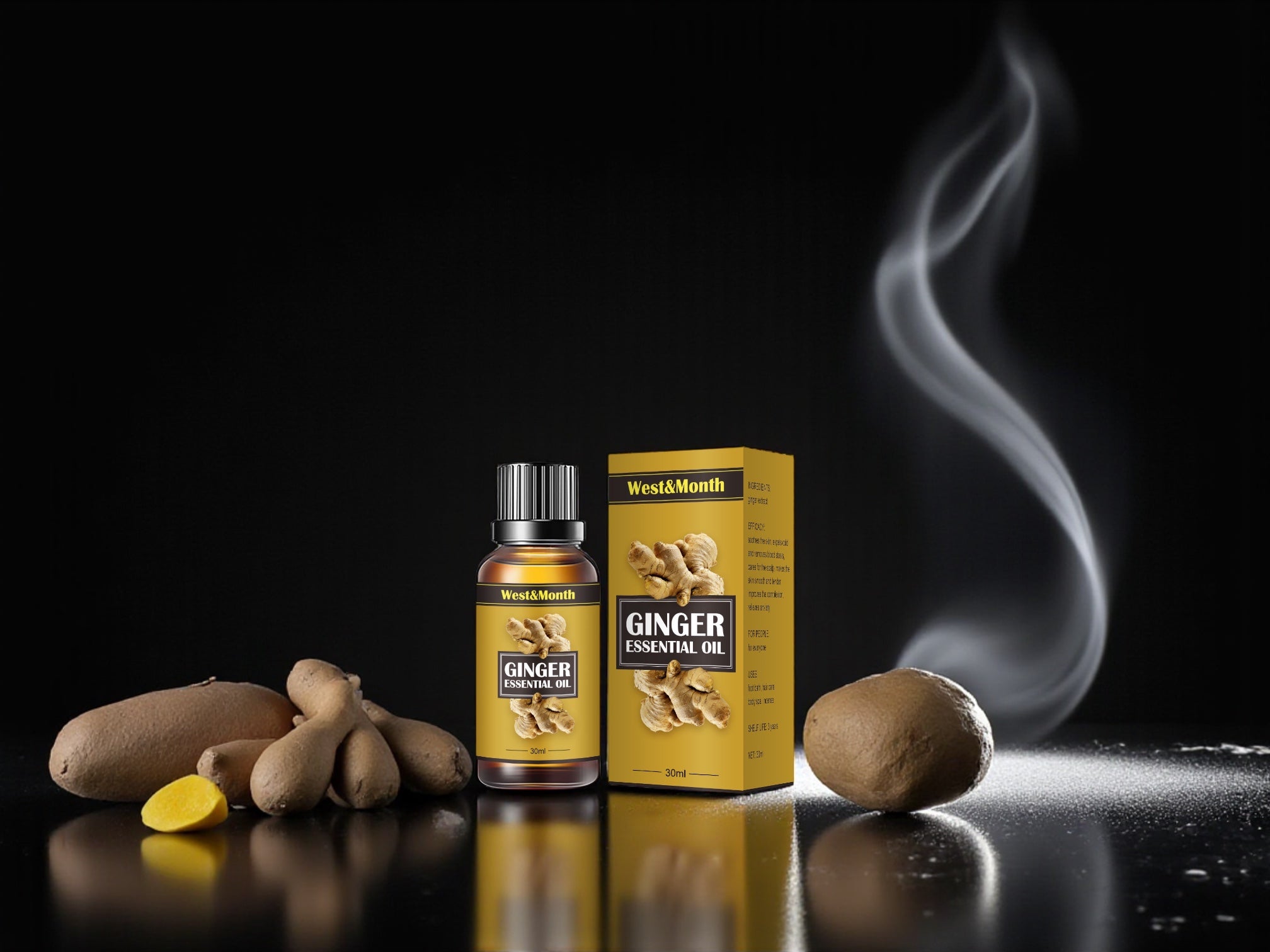 Moisturizing Slimming Body Oil mit Ingwer-Extrakt – Hautstraffendes Körperöl 30 ml