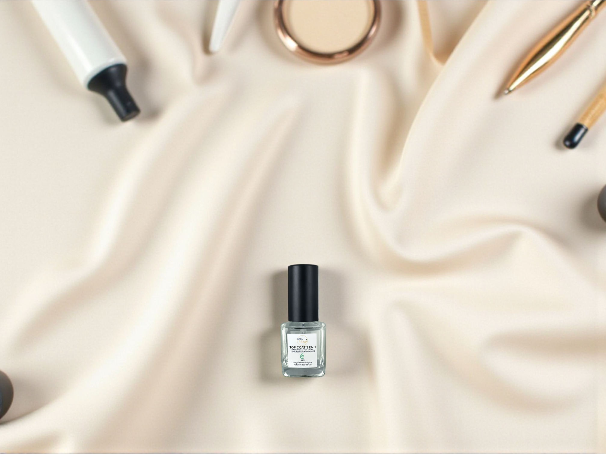 Top Coat 3in1 Natural – Basecoat, Überlack & Nagelhärter