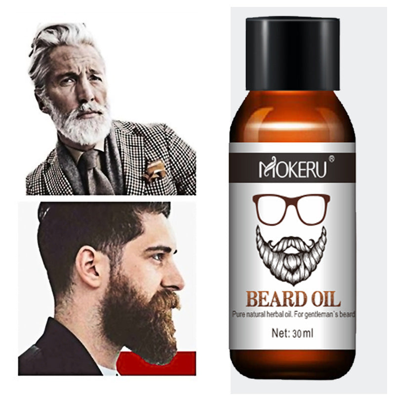 Organic Beard Growth Oil – Natürliches Bartöl mit Argan- & Jojobaöl für Bartwachstum & Pflege (30ml)