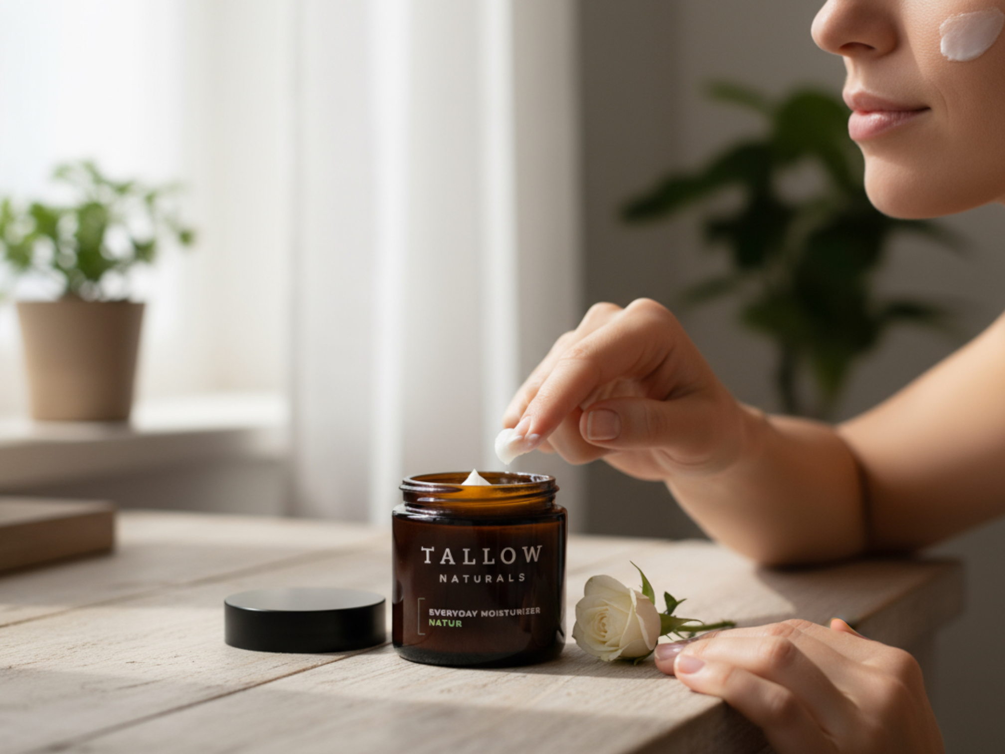 Tallow Natural Skin Cream 30 ml – rich tallow balm for face &amp; body