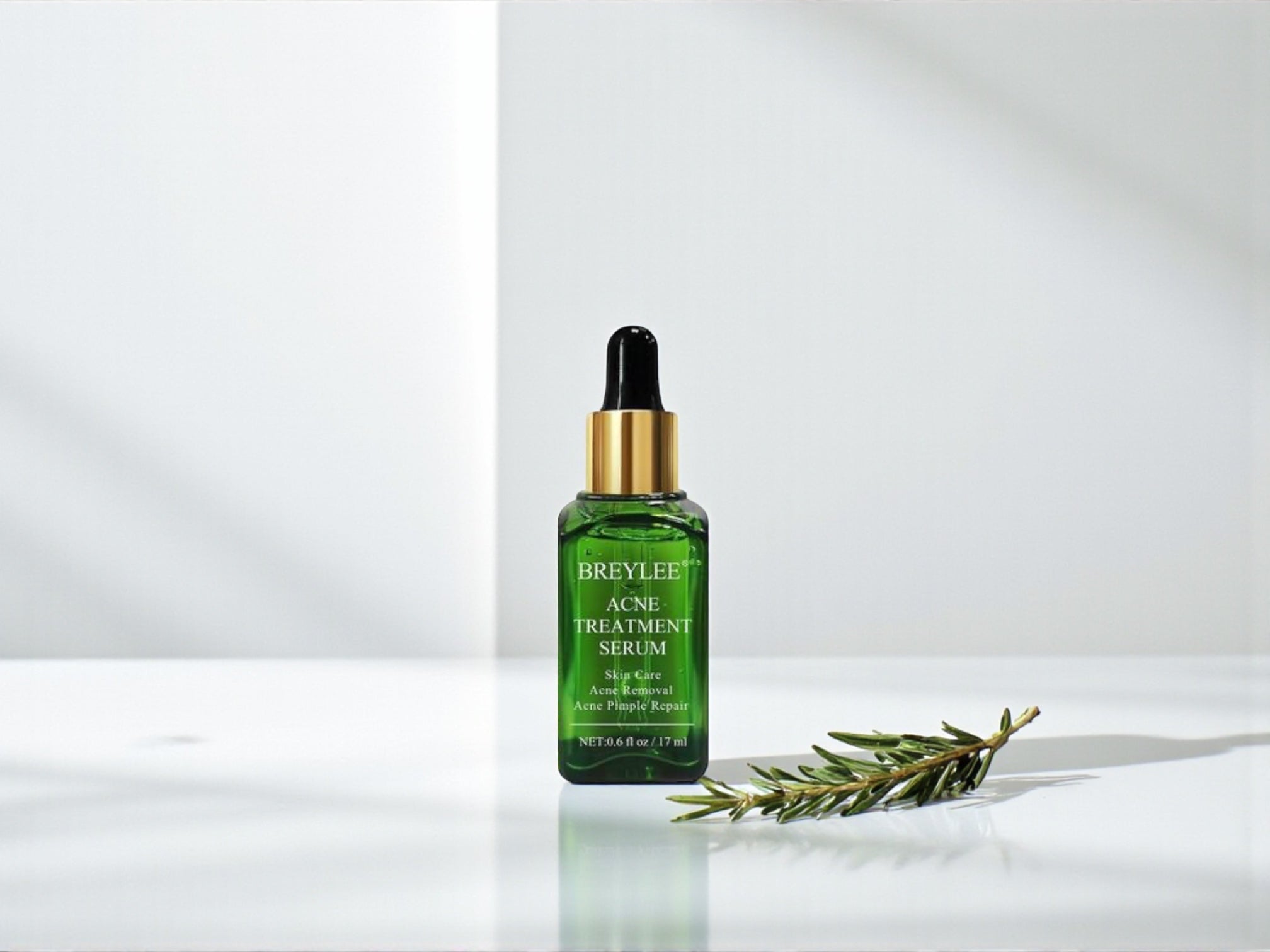 BREYLEE Anti-Akne Serum – Gesichtspflege gegen Akne & Pickel, mildert Aknenarben & Hautunreinheiten, mit Grüntee-Extrakt (30ml)