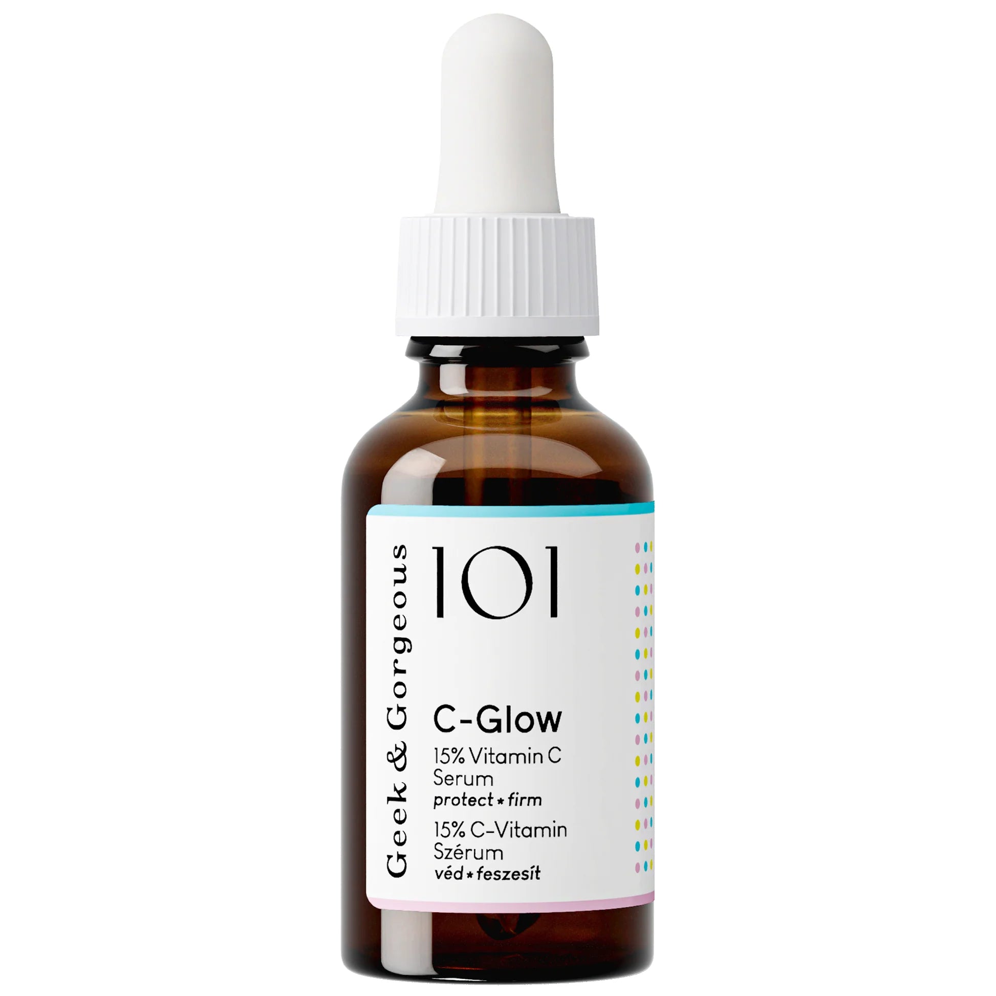 Geek & Gorgeous C-Glow Serum 30ml – 15% Vitamin C Gesichtsserum | Aufhellend, Anti-Aging & Feuchtigkeitspflege