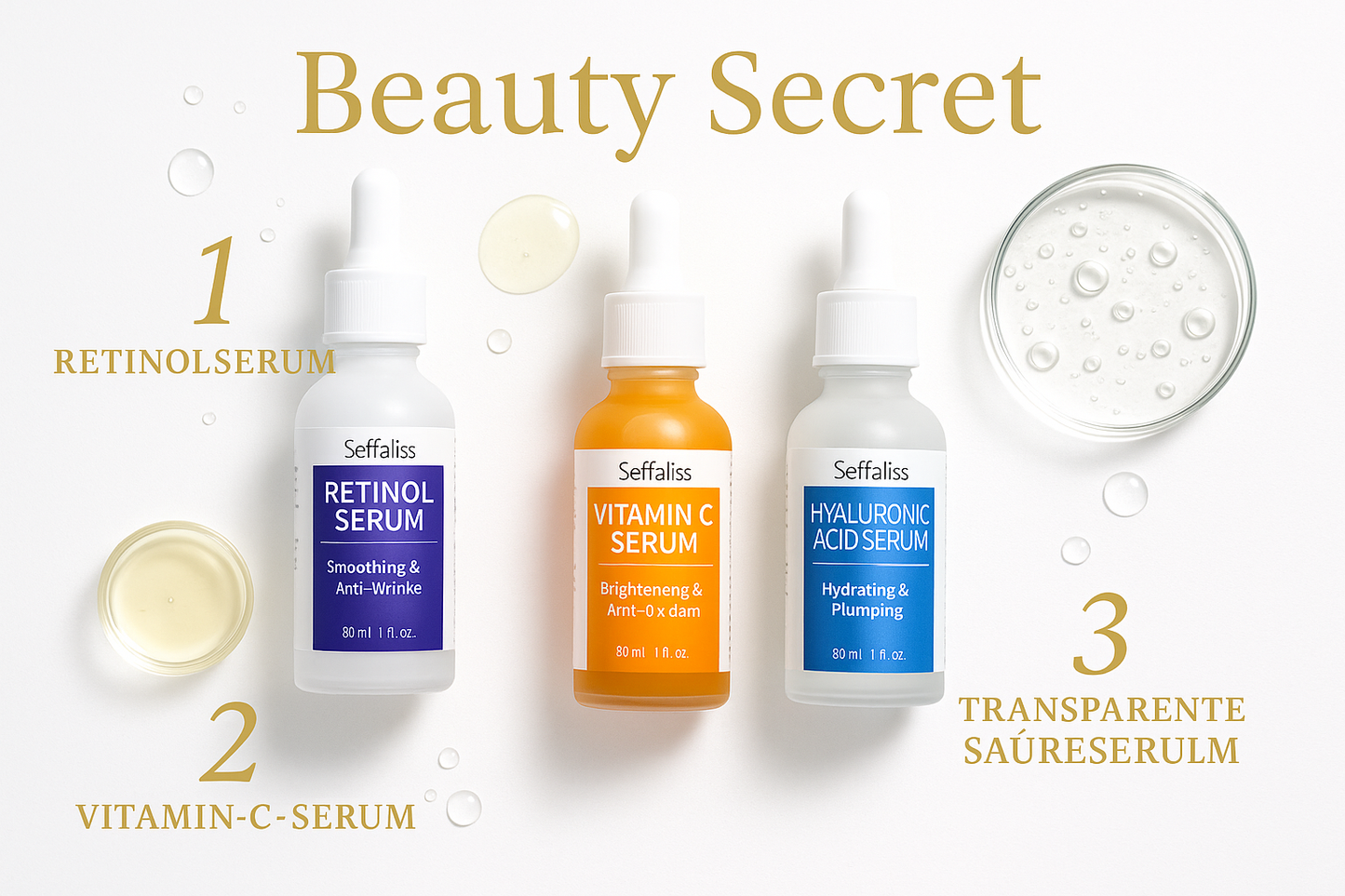 Séfrall's 3-in-1 Facial Serum Set (30ml)