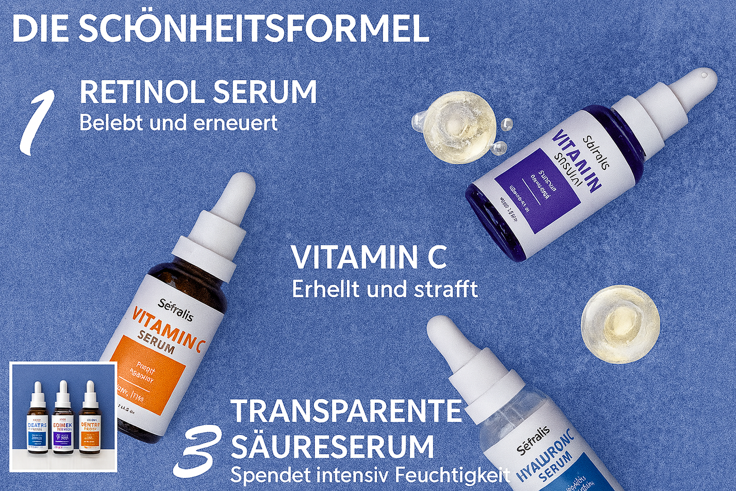 Séfrall's 3-in-1 Facial Serum Set (30ml)