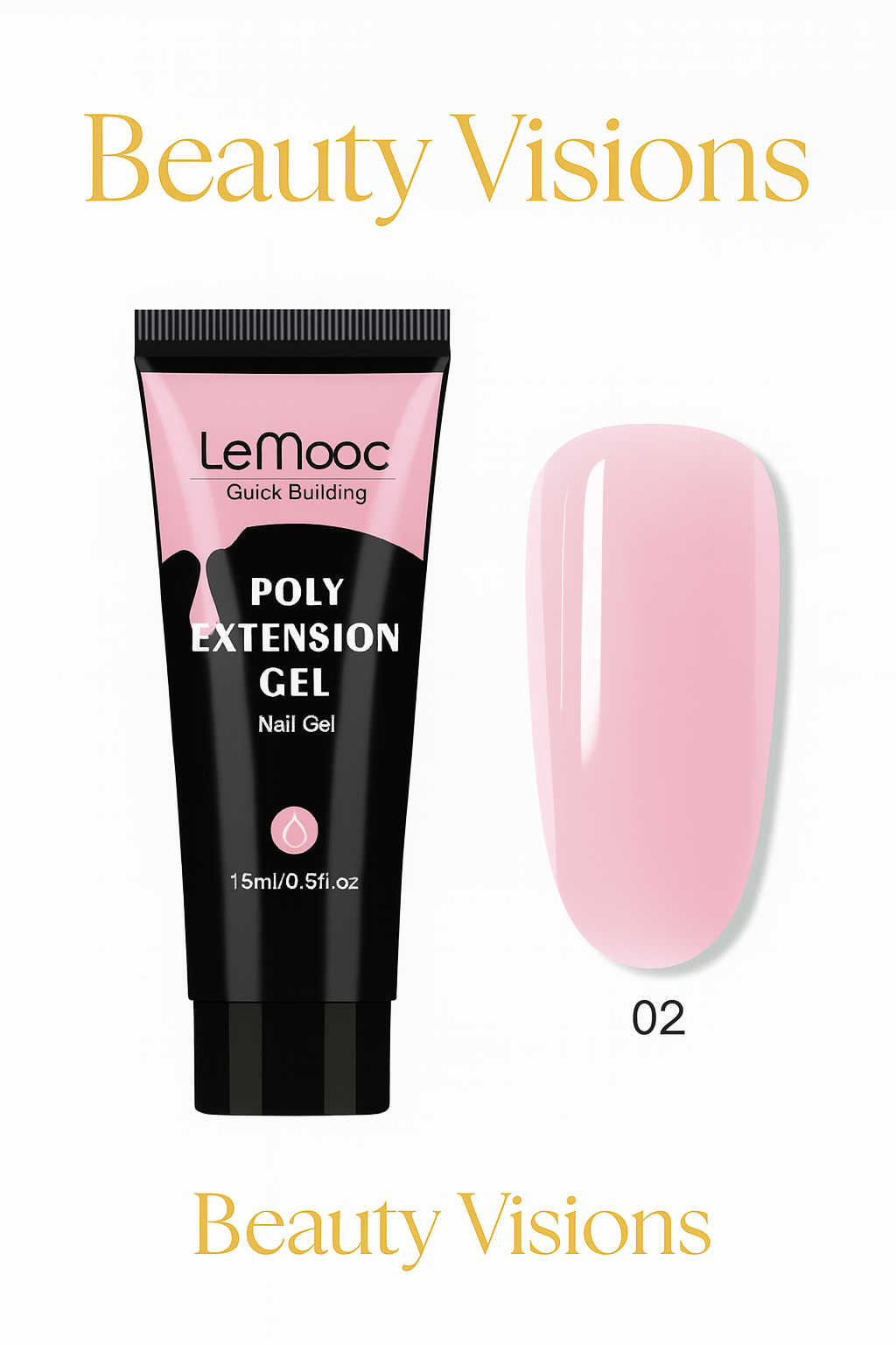 LeMooc Poly Extension Gel – high-quality professional UV/LED gel Beauty Visions