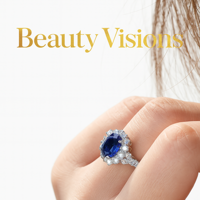 Hochwertiger Damenring mit Blauem Zirkon Beauty Visions