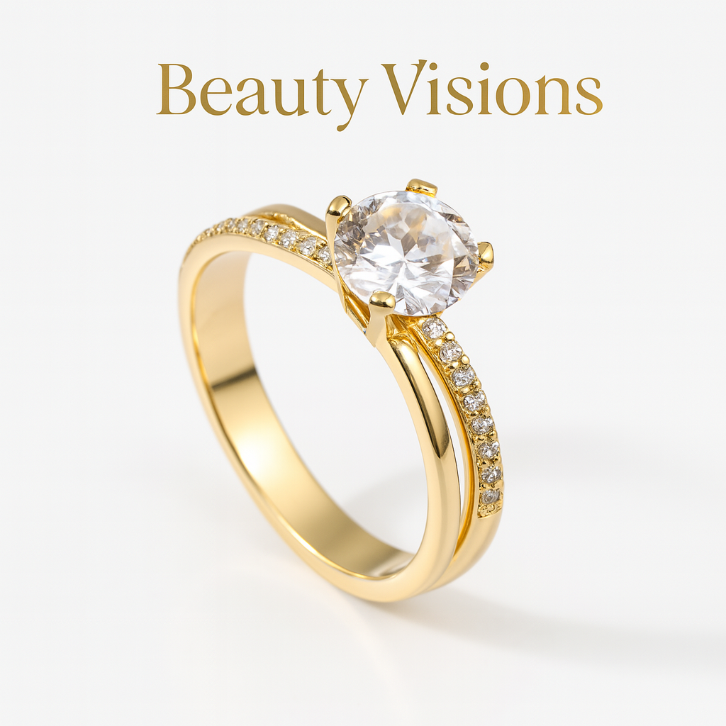 Luxeriöser Zirkonia-Ring im minimalistischen Stil -Beauty visions