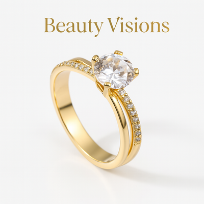 Luxeriöser Zirkonia-Ring im minimalistischen Stil -Beauty visions